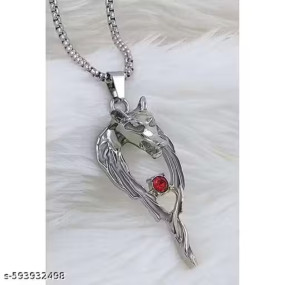 Hip Hop Creative Sword Wing Dragon Pendant Chain Necklace for BoysMen