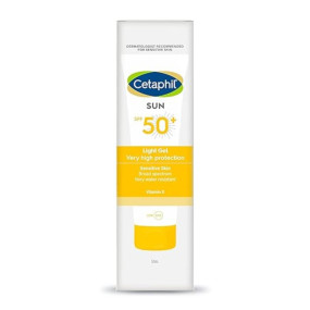 Cetaphil Sun SPF 50 Sunscreen For Combination Skin Type, Very High Protection Lightweight Gel, Water-resistant, Vitamin E, 50 ml