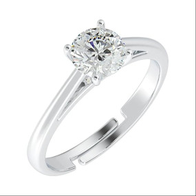 Sterling Silver Adjustable Ring Band | Multiple Design Options | Gift for Women and Girls