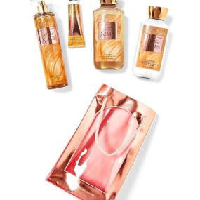 Bath and Body Works In the Stars Gift Set, 4-Piece Collection with Fragrance Mist, Body Wash, Body Lotion, Hand Cream and Gift Bag