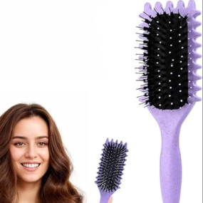 Curly Hair Comb, Curl Defining Brush, Bristle Hair Styling Brush, Detangler For Women, Shaping & Defining Curls