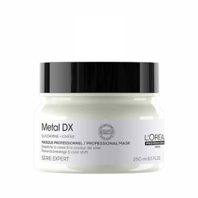 L?Or?al Professionnel Metal DX Anti-Deposit Protector Hair Mask - 250ml | Professional Mask for Less Breakage, Get Strong & Shiny Hair | With Glicoamine | For Men & Women