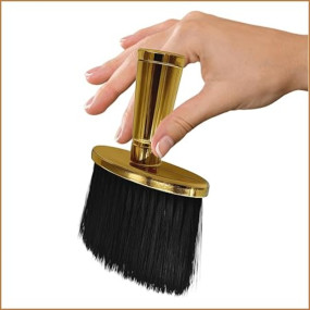 Lucifer Professional Hairdressing Cleaning Barber Neck Face Blow Dryer Hair Cut Duster Brush with Long Bushy Bristle for Hair Cutting Tool