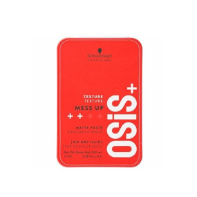 Schwarzkopf Professional OSiS+ Mess Up Matte Paste | Hair Styling Pomade for Men & Women | Medium Hold, Dry Texture & Non-Greasy Matte Finish | Easy to Apply, Mould & Wash | Vegan Formula (100 ML)