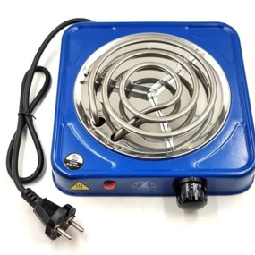 Charcoal Burner Hot Plate ? 500W Electric Coal Heater | Multipurpose Instant Heating Stove for Hookah, Shisha, Incense, Bakhoor, Dhoop Cones, Coffee, Tea & Kitchen Use (Blue)