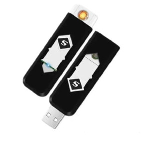 VENDERE USB Cigarette Lighter Windproof Rechargeable Flameless Lighter Electronic Multipurpose Easy to Carry