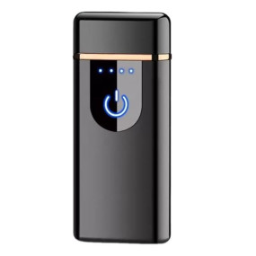 Drumstone Metal Electric USB Rechargeable Cigarette Lighter, Double Flameless Windproof Plasma Lighter For Camping, Hunting, Backpacking, Hiking, Firestarter