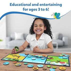 Skillmatics Magnetic Matching Activity - Letters, Numbers & Animals, Preschool Learning Toy & Game for Kids, 35+ Magnetic Pieces, Gifts for Boys & Girls Ages 3, 4, 5, 6