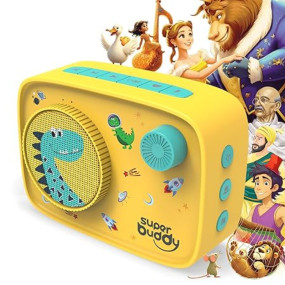 TARBULL SuperBuddy Curio Kids Speaker- 900+ Stories & Rhymes, Voice Recording, Bluetooth, USB, Gift for Kids Boys and Girls Age