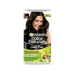 Garnier Color Naturals Cr?me hair color, Shade 3 Darkest Brown, 70ml + 60g