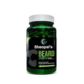 Sheopals Beard Growth 60?Capsules ? Ayurvedic Blend with Amla Bhringraj, Methi, Kalonji & Harad ? Supports Stronger, Fuller & Thicker Beard Growth | Solves Uneven & Patchy Beard