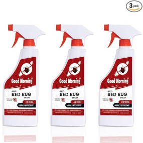 Good Morning Bed Bug Killer Spray, 40ml Concentrate - Pack of 3