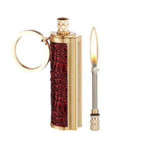 Permanent Match Metal Lighter ? Refillable Windproof & Waterproof Fire Starter for Camping, Survival, and Outdoor Use (Random Color, Pack of 1)