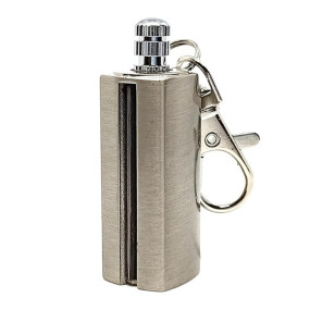 Bluetail Match Flint Metal Matchstick Fire Starter ? Waterproof, Windproof, Refillable Keychain Lighter for Camping, Hiking & Survival (Random Color, Pack of 1)