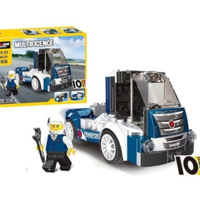 Galaxy Hi-Tech 10-in-1 Magic Building Blocks Set 216+ Pieces Creative Construction Toy for Kids Includes Instruction Manual Ideal for Boys & Girls Ages 6+ DIY Brick Vintage Car, Truck Kit