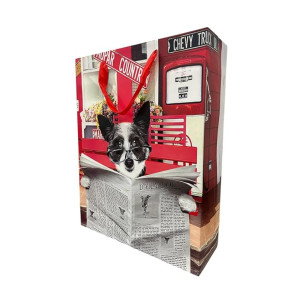 ILU Premium Printed Gift Paper Bag with Stylish Design and Strong Handles ? Ideal for Gifting, Parties, and Retail Packaging, (32X42X11.5 cm) | Printed Multicolor | Pack of 5