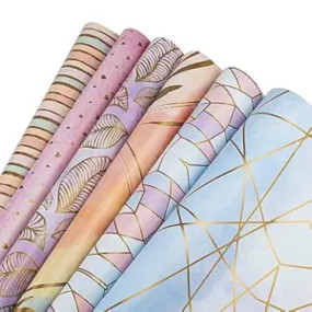 Birch & Co. Gift Wrapping Paper Sheet-Gift Paper-Gift Wrap Roll-Gift Papers Sheets-Gift Cover Rapping Wrapper-Gift Packing Materials-Design Sheet For Packing, Multicolor, Mix Pack Of 12