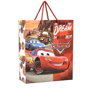 PPJ ? -HAPPY BIRTHDAY SUPER CARS THEME (CARTOON THEME) PARTY (10 Pcs.) PAPER CARRY BAG, 10 Inch X 12 Inch X 4 Inch RETURN GIFT/HAPPY BIRTHDAY/RETURN GIFTS/GIFTS/GIFT BAGS/GIFT COVERS (Pack of 10)