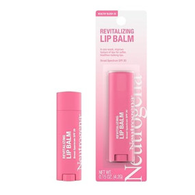 Neutrogena Revitalizing Tinted Lip Balm Broad Spectrum SPF 20 Sunscreen, Moisturizing Lip Balm with a Sheer Tint for Softer, Smoother, Healthier-Looking Lips, Sheer Healthy Blush 20, .15 oz