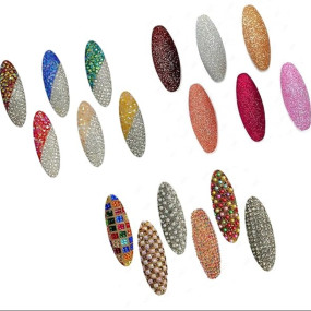 FASHIONS Glitter Fancy Stone Zardosi zari Maggam Handmade Embroidery Work Saree pin Brooch for Women