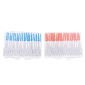 MERISHOPP Interdental Cleaners (80 Pcs) Brushes Between Teeth, Tooth Cleaning Brush, Deep Clean Toothpicks