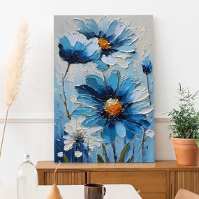 PAPER PLANE DESIGN Modern Art Canvas Gallery Wrap Painting | Eclectic Modern Art Theme | Wall Art for Living Room, Bedroom, and Office Decor | Size 20 In x 30 In DS36