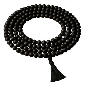 RDK SON'S Eye Catching Handmade Black Processed Sandalwood Japa Mala| Black Wood Prayer Mala | 108 Prayer Beads |Fragrant Sandalwood Tassel Wooden Mala |Yoga (Kali Mala)