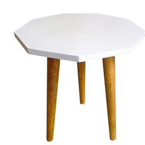 UHUD CRAFTS Beautiful Antique Wooden Fold-able Side Table/End Table/Plant Stand/Stool Living Room Kids Play Furniture Table Round Shape