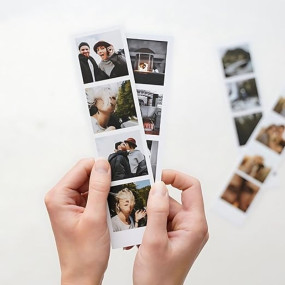 Brandian 24 Customised Photo Booth Strips Prints Photo Strips for Cherished Moments Gift Multicolour 8 X 3 Inches (Pack of 6 Photo Strips)