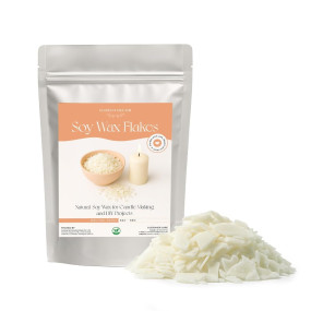 Floryn Decor? - 100% Pure Soy Wax for Candle Making | Natural Soy Wax | Vegetable Wax for Candle Making (Pack of 1 Kg)