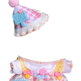 2 PCS Toy Figurine Outfit Clothes, Pink Hat and Skirt Set for Doll Outfit, Stylish Doll Accessories, Perfect for Display and Photography, Stylish Clothes for Toy Figurine, Excluding Dolls
