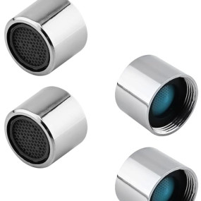 ALTON ALD350, Brass, Replacement Tap Aeartor With Foam Flow For F22mm Thread, Silver (4-Piece Set)