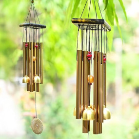 Hindcraft Soothing Wind Chimes ? Diwali Gift for Positive Energy & Relaxing Home D?cor | Perfect for Bedroom, Living Room, Balcony & Garden | Ideal Gift for Women, Men & Couples