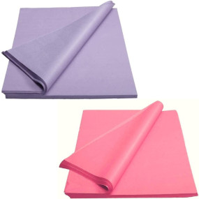ECO SARRAS Pink and Purple Multi-Purpose Wrapping Paper | 20x20 Inches | USES Gift Wrapping, Gift HAMPERS, Crafts and DIY Projects, Flowers, Shipping Clothes ETC [Assorted] (Pack of 30 Sheets)