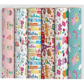 AccuPrints Pack of 12 | Size 17 X 28 Inch |Gift Wrapping Paper Sheet - Gift Paper - Gift Wrap Roll - Gift Cover Rapping Paper - Gift Wrapper - Gift Packing Material,Multicolor