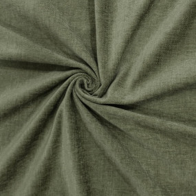 Encasa XO Solid Chenille Textured Fabric Decorative Soft Rich Cloth With Plain Colours For Sofa, Furnishing, Upholstery, Curtains, Cushions And Craft (Moss Green, 39"X55"/100X140 Cm - 1 Meter)