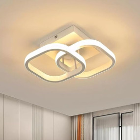 ELEPHANTBOAT? 22W Modern Ceiling Light LED Acrylic Minimalism Square LED Ceiling Lamps For Hallway Office Bedroom Kitchen Living Room Ceiling Lights,Gu4