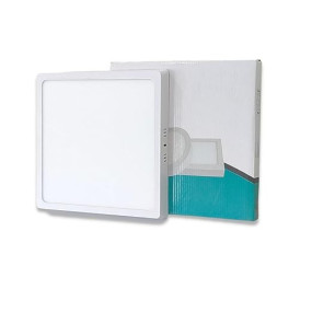 D?Mak 30 Watt White LED Panel Ceiling Light, Aluminium Metal Powder Coated, Surface Mounted LED Light with Driver, Square, Modern Lights for Living Room, Bedroom and Hall (Pack of 1)