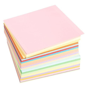 Eclet Neon Origami Paper 15 cm X 15 cm Pack of 100 Sheets (10 sheet x 10 color) Fluorescent Color Both Side Coloured For Origami, Scrapbooking, Project Work.29