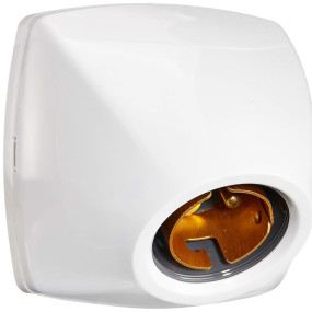 Anchor by Panasonic Fancy Lamp Holder Angle Type, ISI Certified, Secure Bulb Fit, Wall/Ceiling Mountable ? White (Pack of 2)