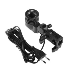 Schsteindar? Photography Photo Light Lamp Bulb Single Holder E27 Socket Bracket Studio EU Plug, with E27 Screw Base Socket Plastic Lamp Holder Light Bulb Adapter