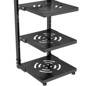 M.T.BROTHERS - 3 Tier Adjustable Metal Storage Rack | Heavy Duty Multipurpose Shelf Organizer for Kitchen, Countertop, Office, Bathroom & Home | Space Saving Kitchen Rack with Adjustable Shelves