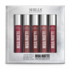 SHILLS Exclusive MUA Matte Super Light Liquid Lipstick Set (Pack of 5)